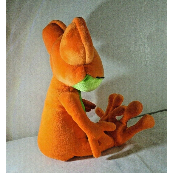 Six Flags Grand Prairie Texas Gecko orange green Plush Stuffed Animal Toy rare - Picture 6 of 7
